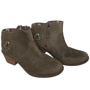 Teva Foxy Dark Olive Ankle Boots